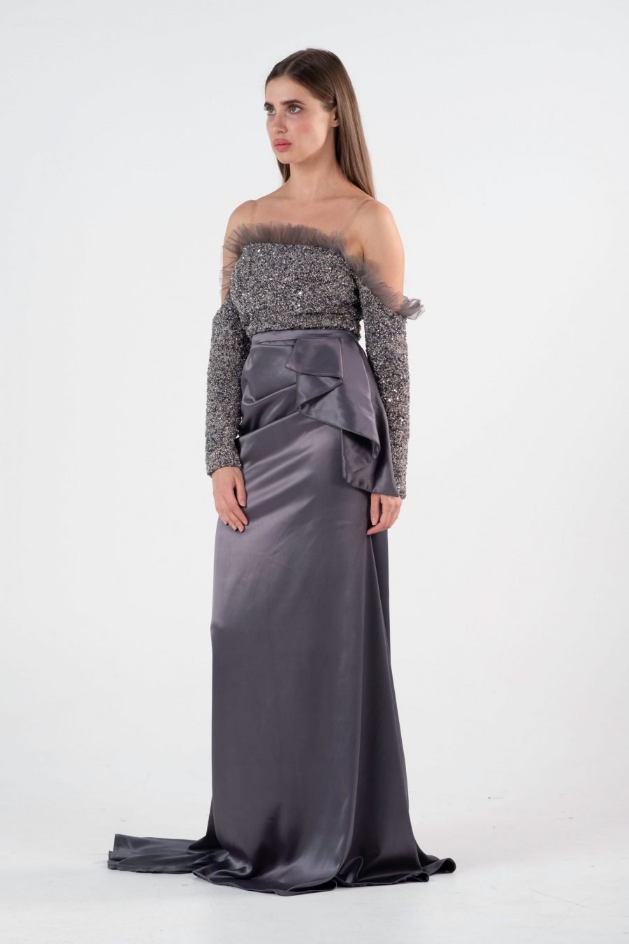 Off-Shoulder Mermaid Evening Dress - Image 10