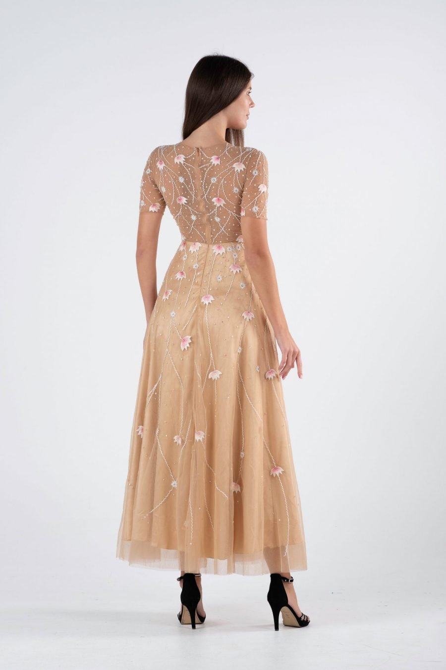 Jewel A-line Evening Dress - Image 4