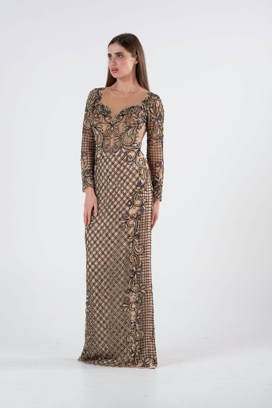 Jewel Slipdress Evening Dress - Image 6