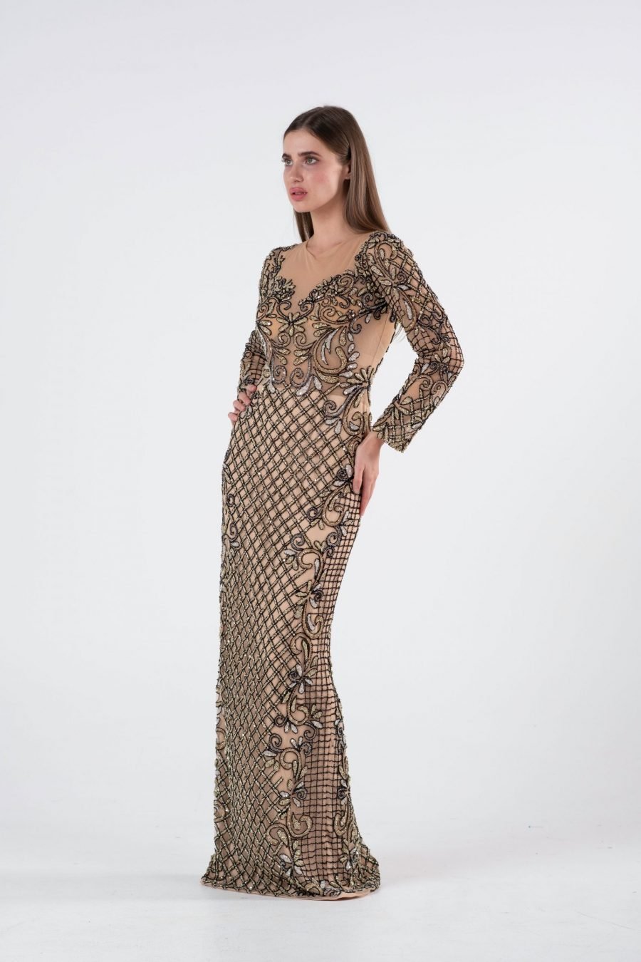Jewel Slipdress Evening Dress - Image 7