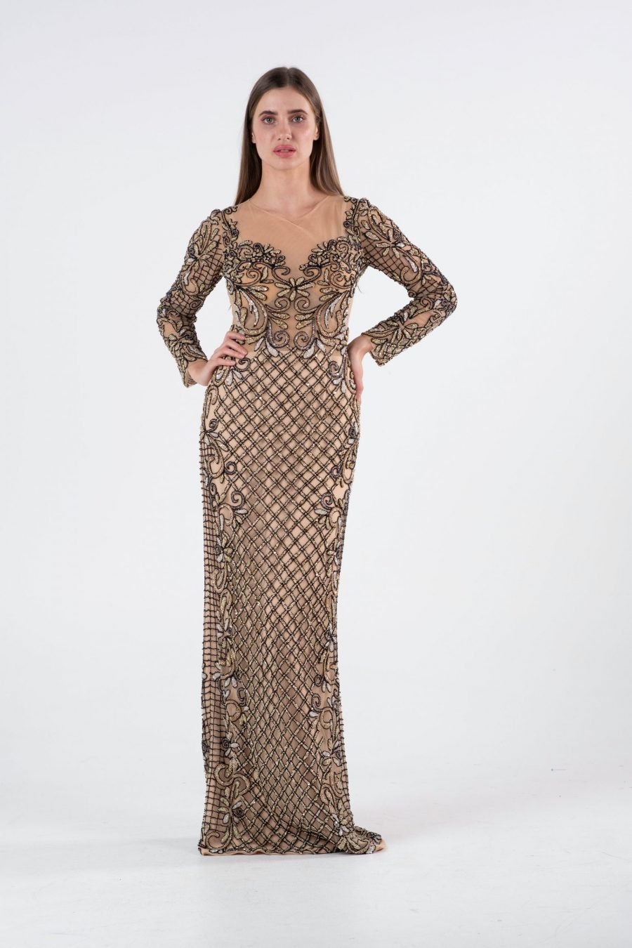 Jewel Slipdress Evening Dress - Image 8