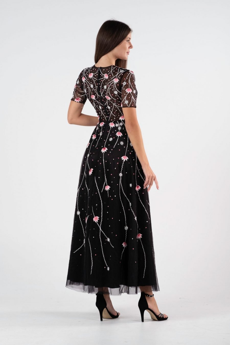 Jewel A-line Evening Dress - Image 8
