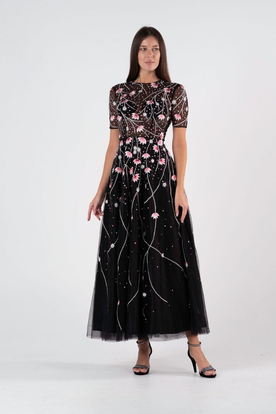 Jewel A-line Evening Dress - Image 5