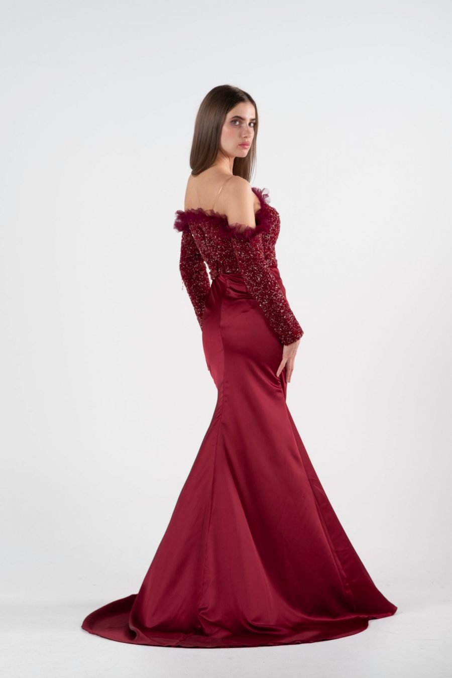 Off-Shoulder Mermaid Evening Dress - Image 6