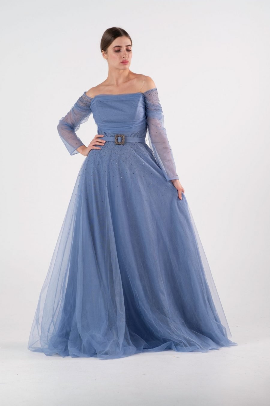 OFF-Shoulder Princess Evening Dress - Image 6