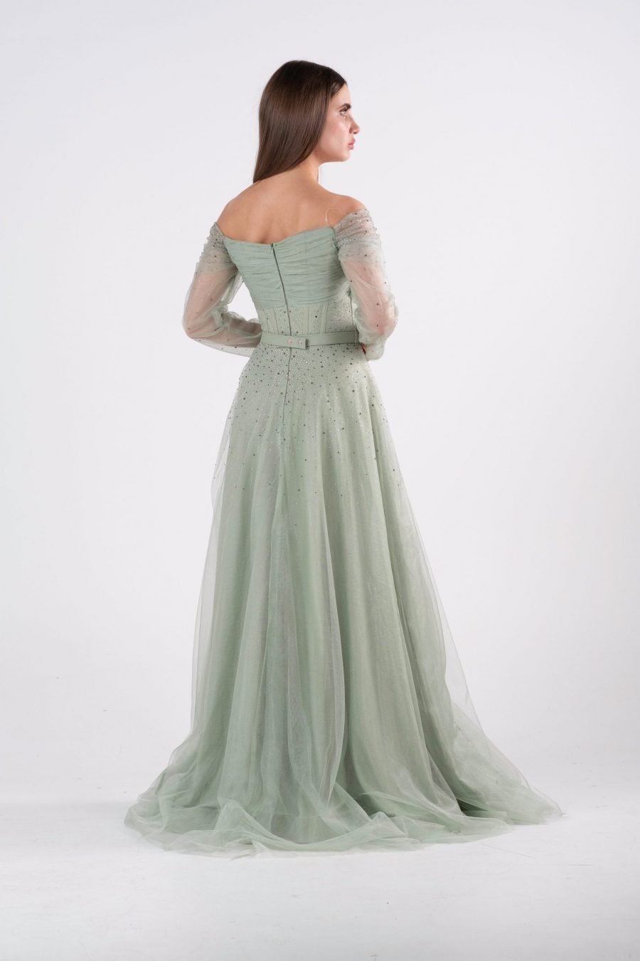 OFF-Shoulder Princess Evening Dress - Image 3