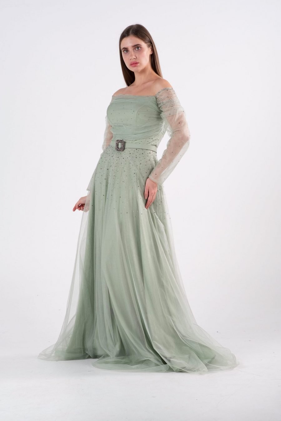 OFF-Shoulder Princess Evening Dress - Image 4