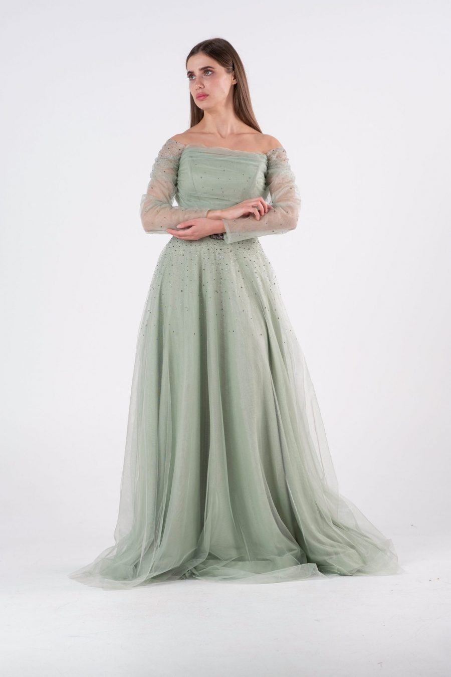 OFF-Shoulder Princess Evening Dress