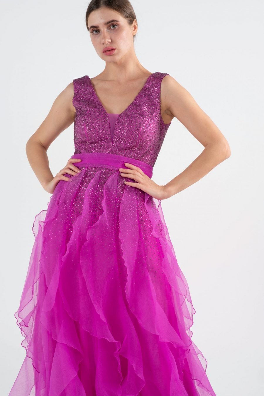 Plun Geing A-line Evening Dress - Image 5