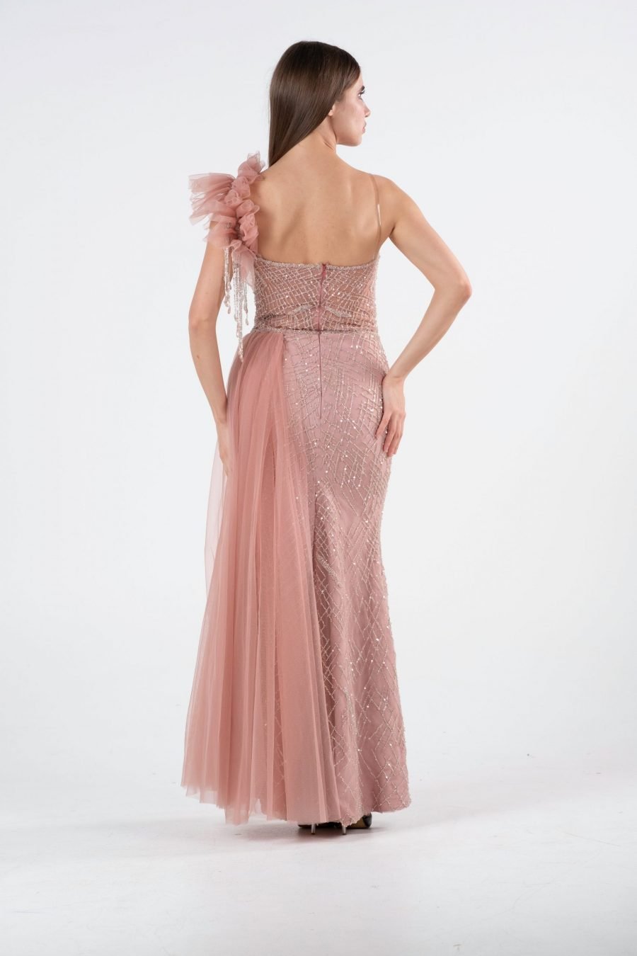 Asymmetric Column Evening dress - Image 8