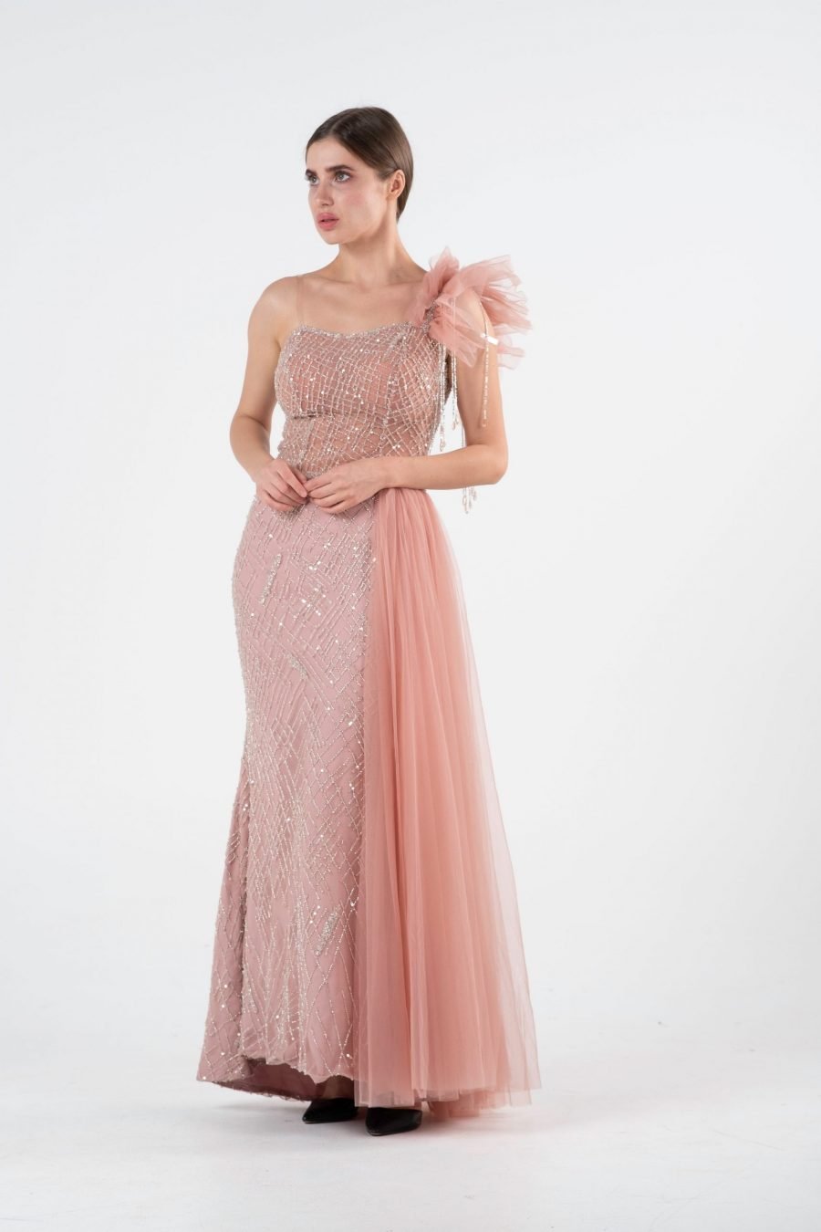 Asymmetric Column Evening dress - Image 5