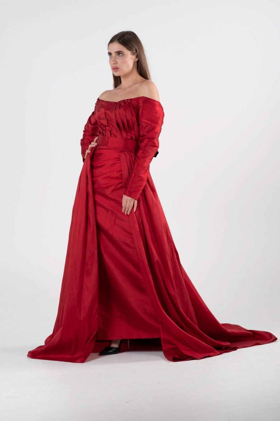 OFF-Shoulder Mermaid Evening Dress - Image 13