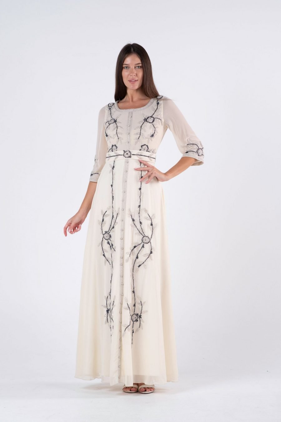 Scoop Column Kaftan Dress