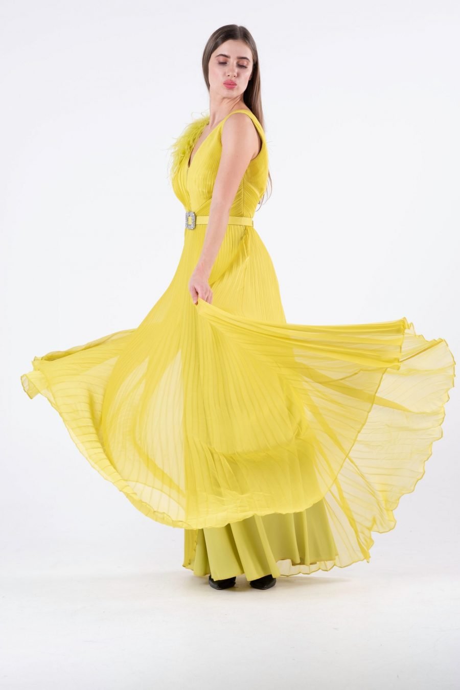Plun Geing A-line Evening Dress - Image 2
