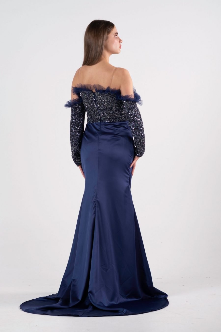 Off-Shoulder Mermaid Evening Dress - Image 4