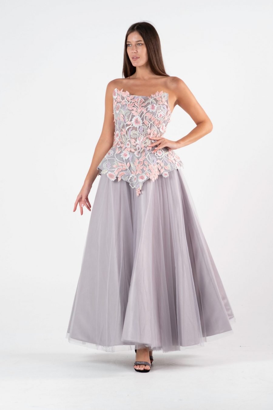 Straight Across Princess Evening Dress - Image 8