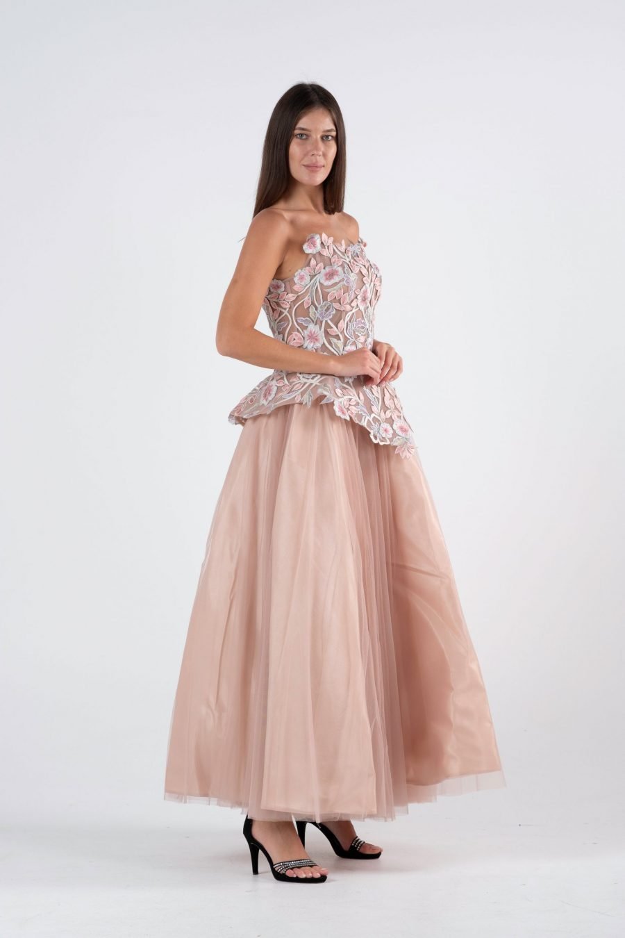 Straight Across Princess Evening Dress - Image 3