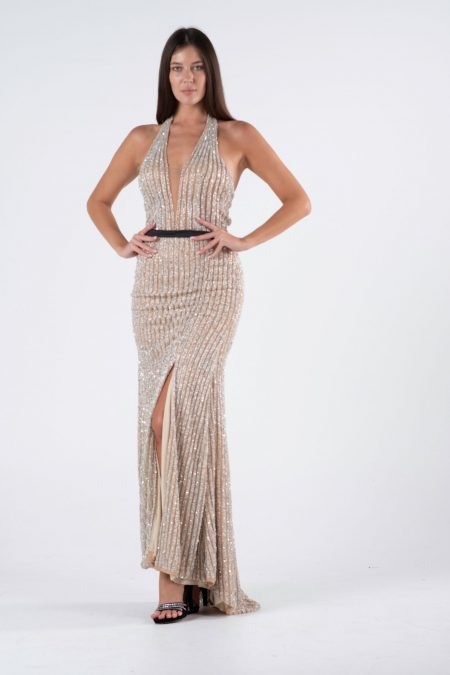 Plun Geing  High Knee Evening Dress