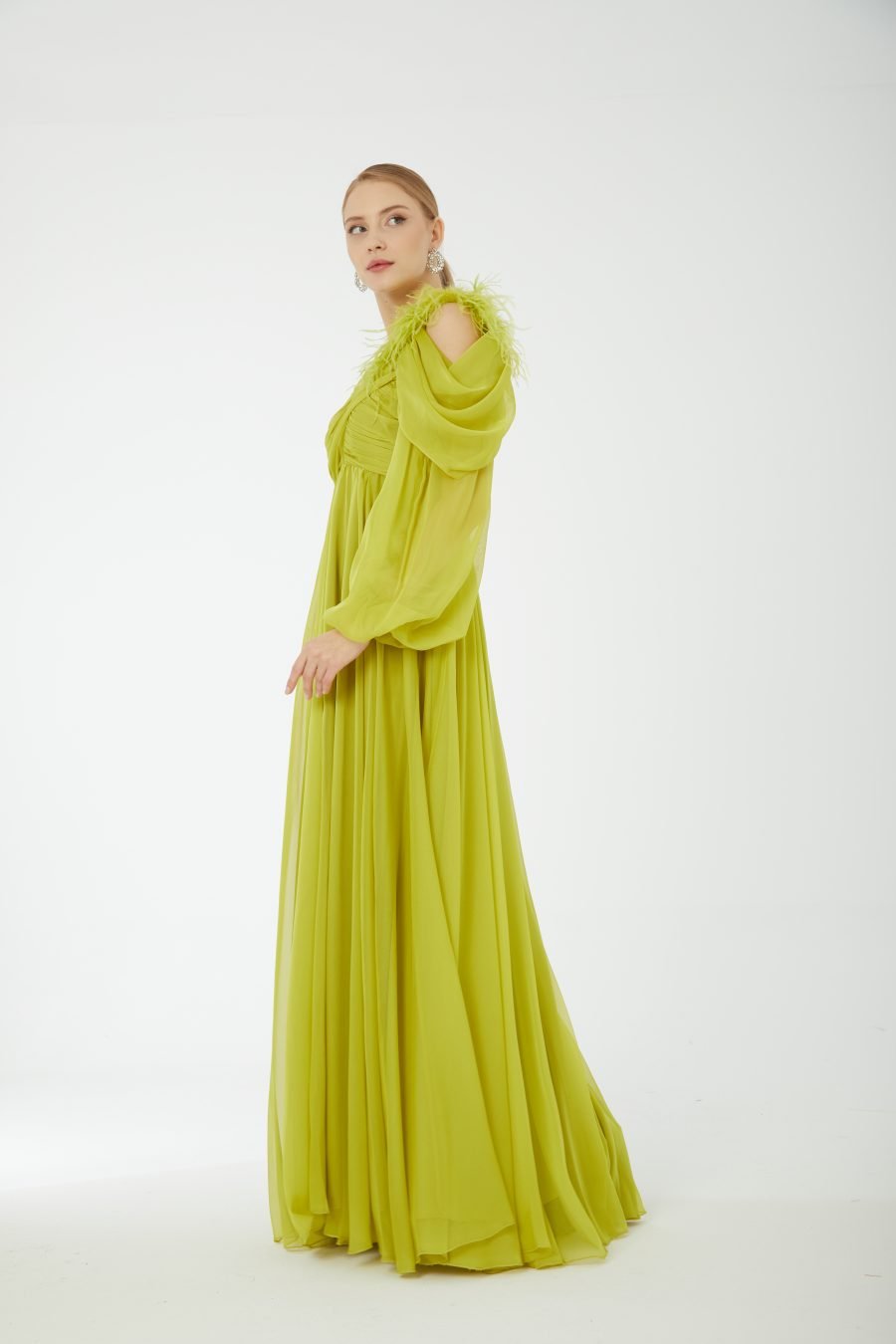 Asymmetric Column evening dress - Image 2