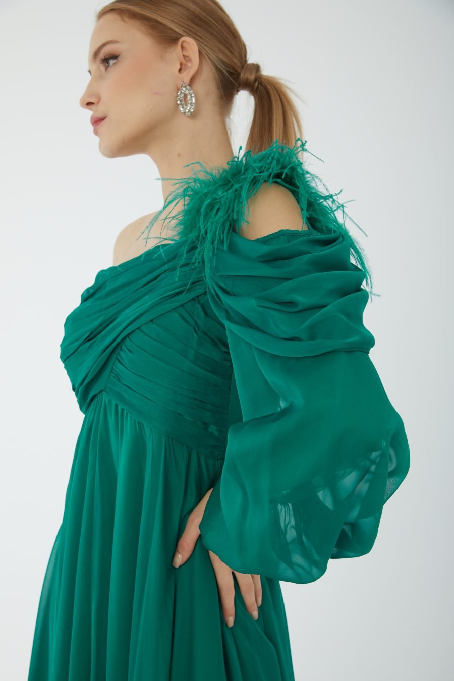Asymmetric Column evening dress - Image 7