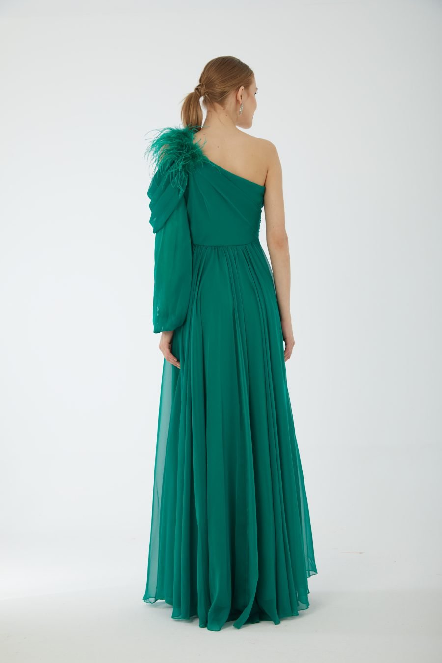 Asymmetric Column evening dress - Image 8