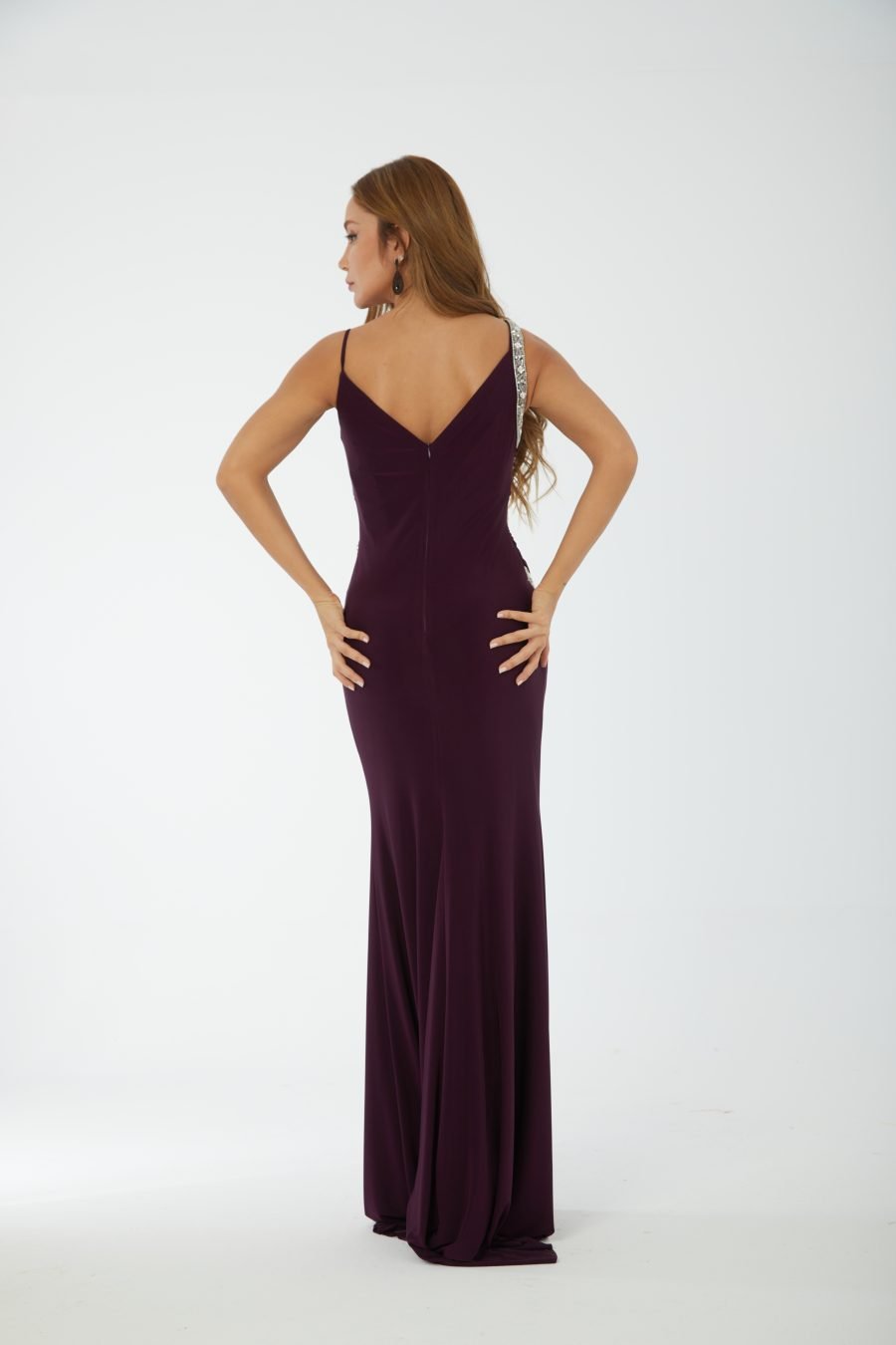 Halter strap high knee evening dress - Image 8