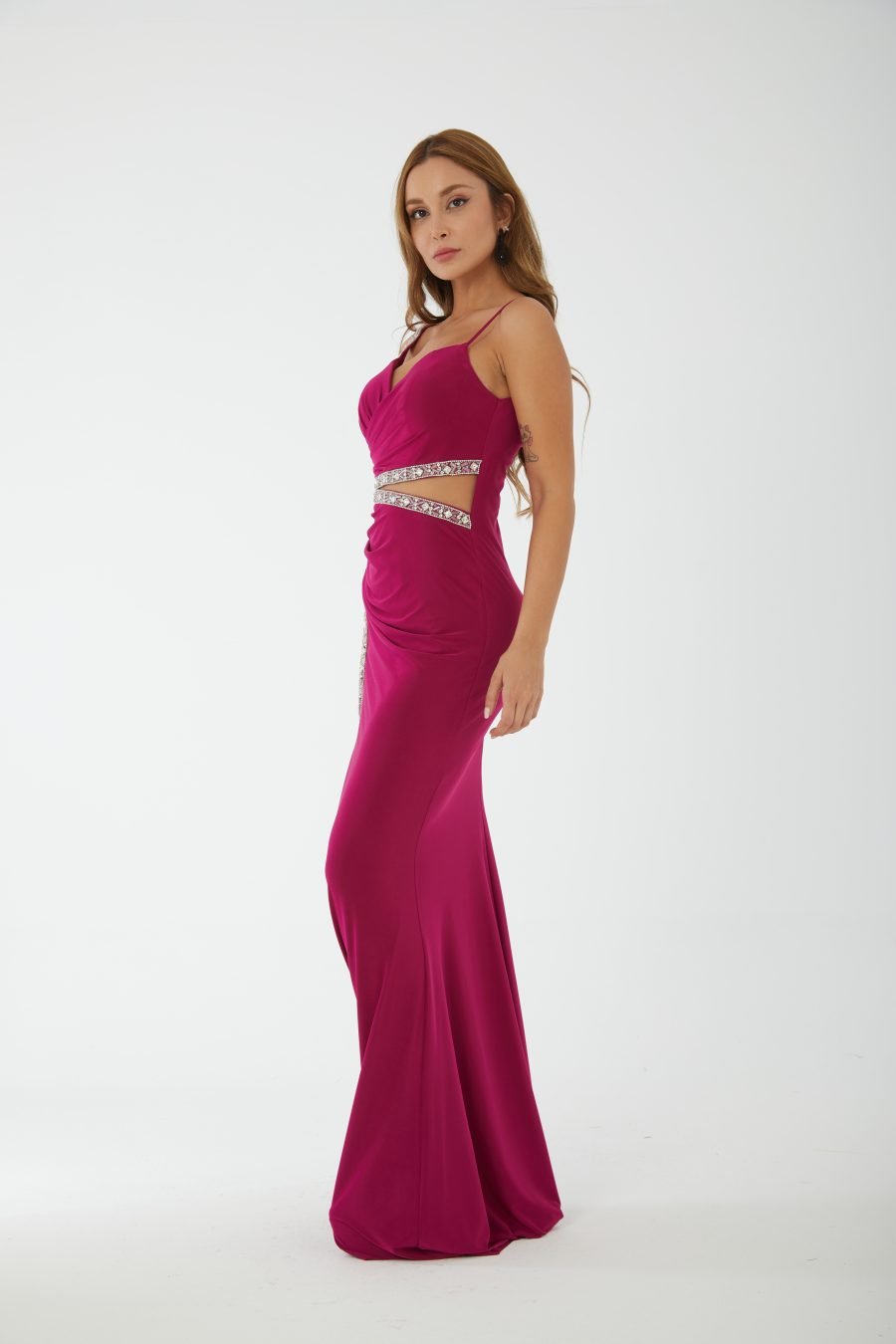 Halter strap high knee evening dress - Image 14