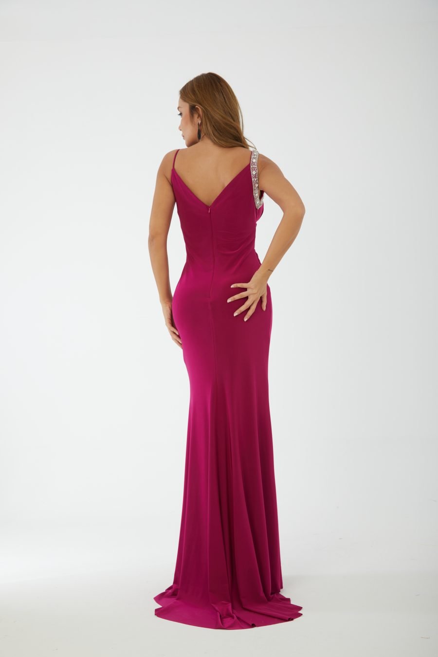 Halter strap high knee evening dress - Image 16