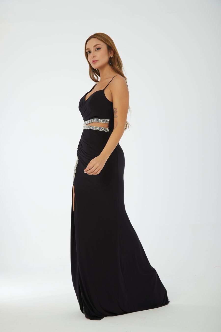 Halter strap high knee evening dress - Image 10
