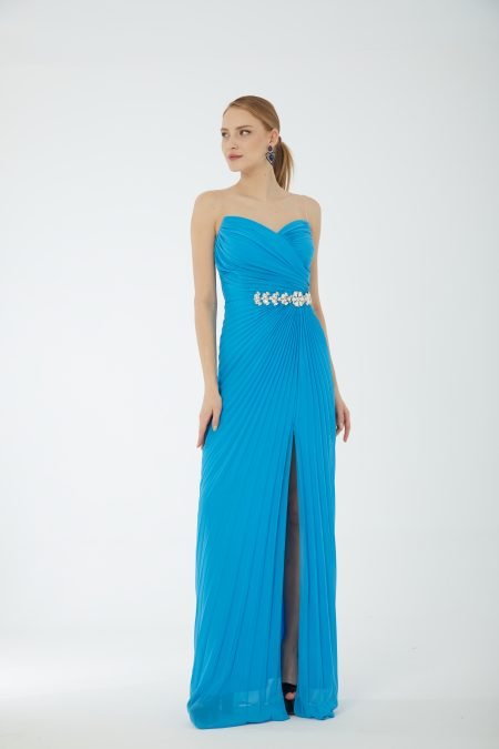 Sweetheart off shoulder high knee evening dress