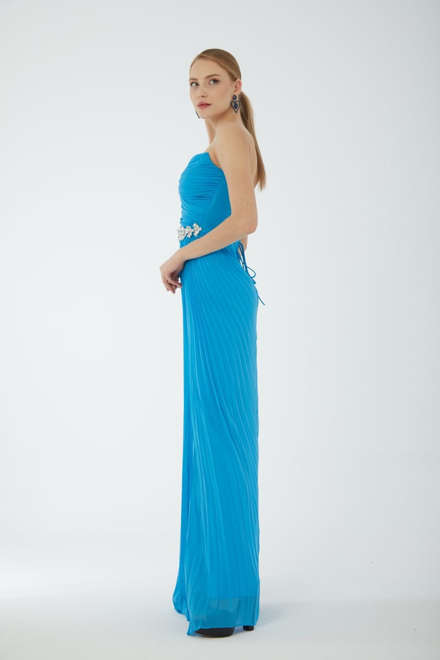 Sweetheart off shoulder high knee evening dress - Image 2