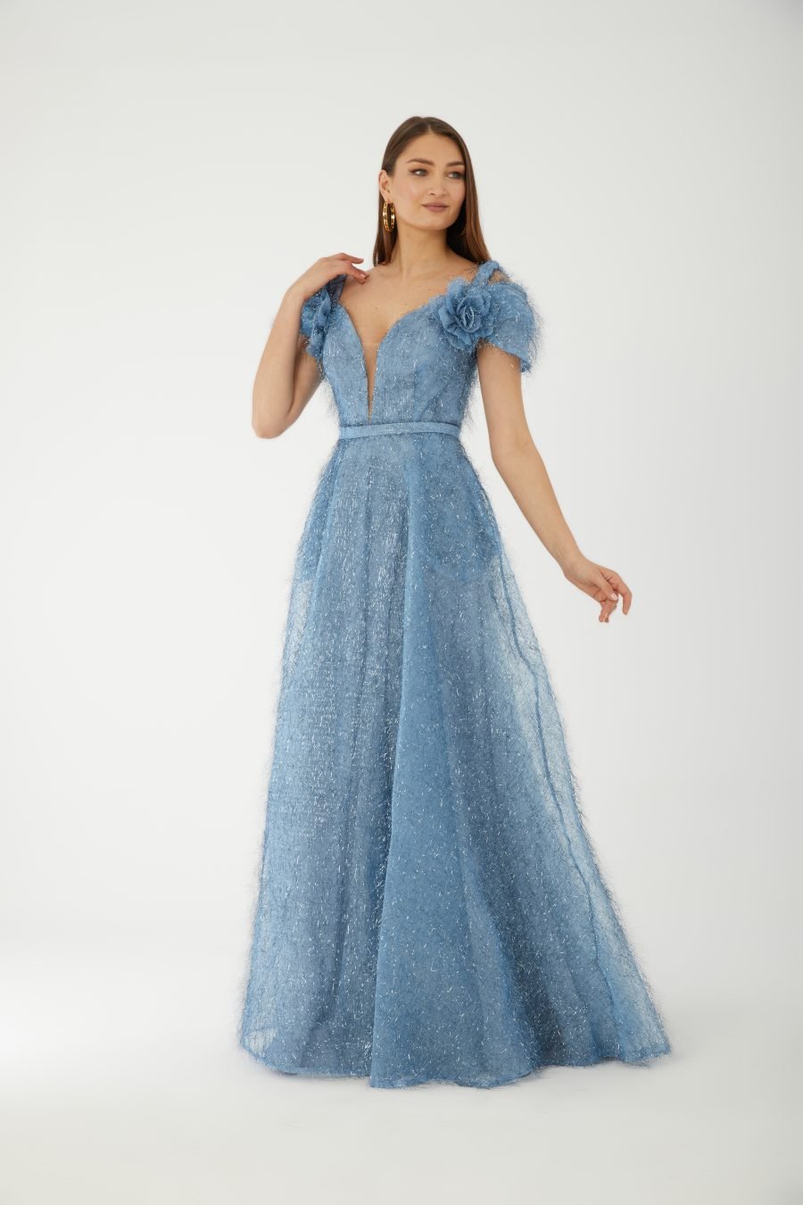 Sweetheart plunging A line  Evening Dress - Image 2
