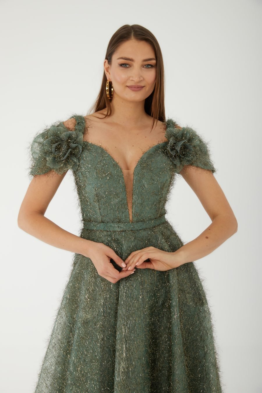 Sweetheart plunging A line  Evening Dress - Image 7