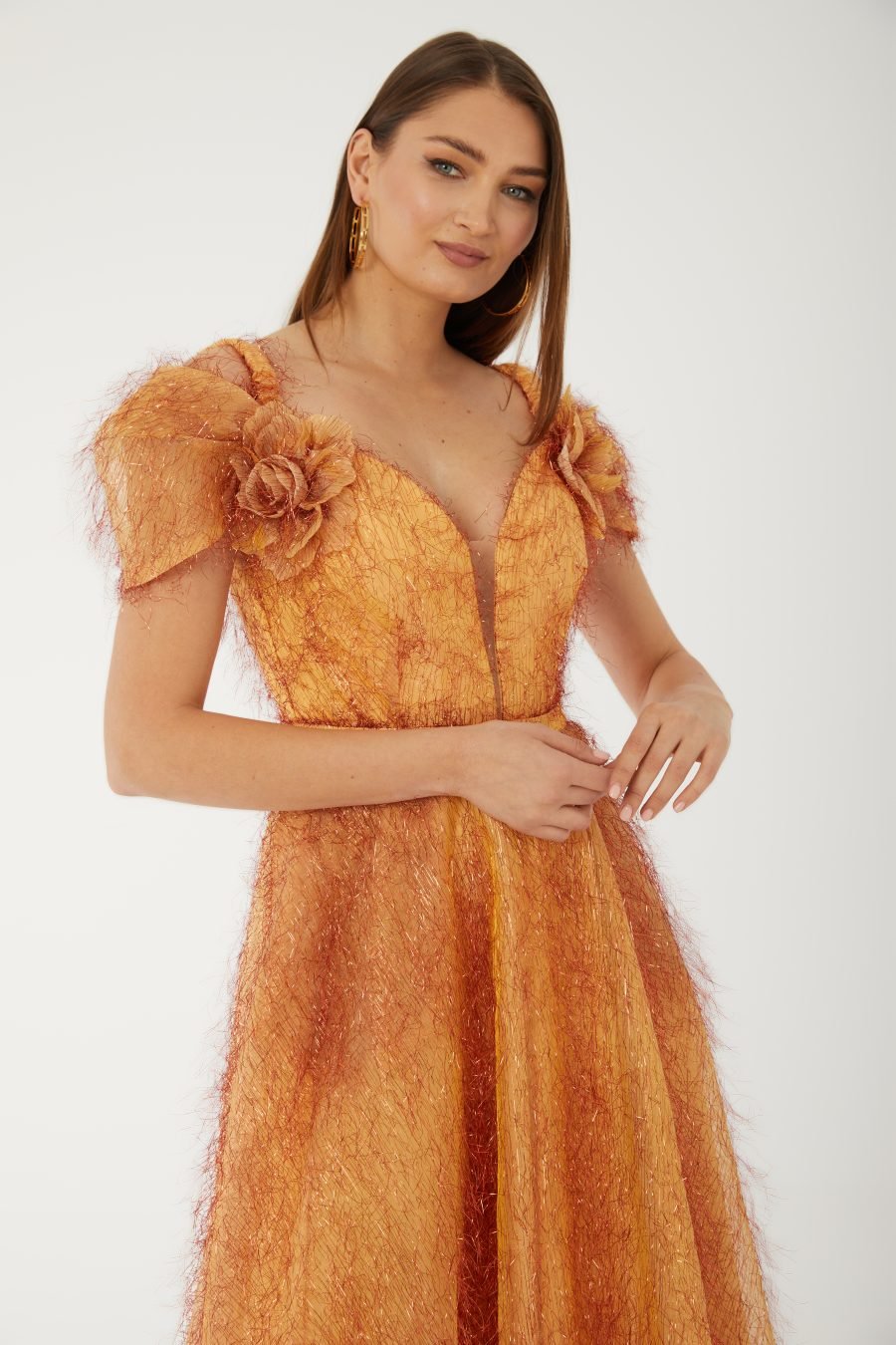 Sweetheart plunging A line  Evening Dress - Image 11