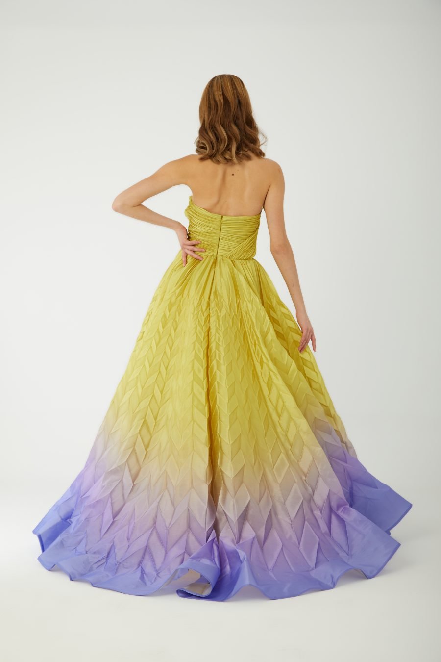 Straight Across Off-Shoulder Ball Gown  Evening Dress - Image 4