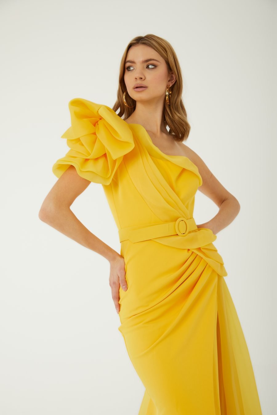 Asymmetric High Knee Evening dress - Image 3