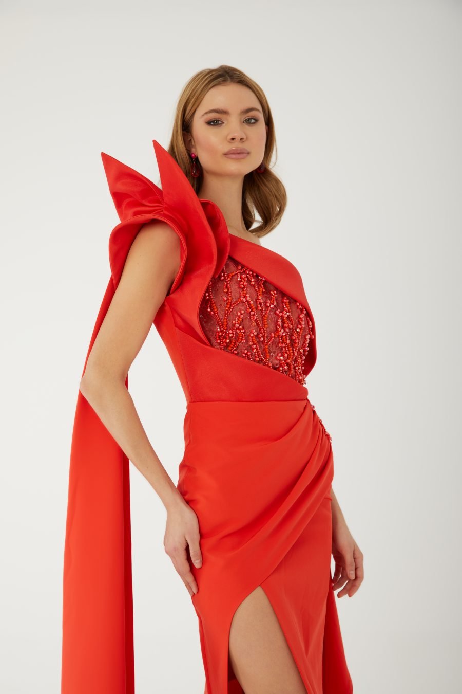 Asymmetric High Knee Evening dress - Image 3