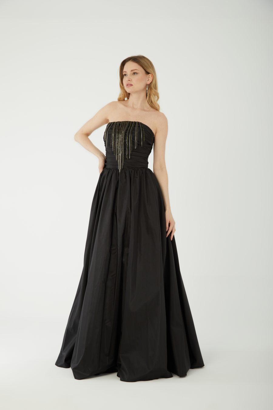 Off shoulder A-Line  evening dress - Image 21