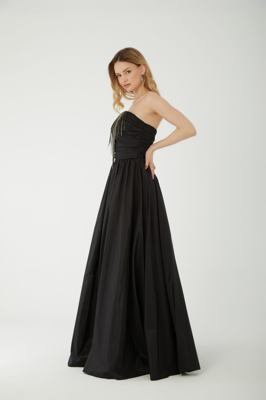 Off shoulder A-Line  evening dress - Image 22