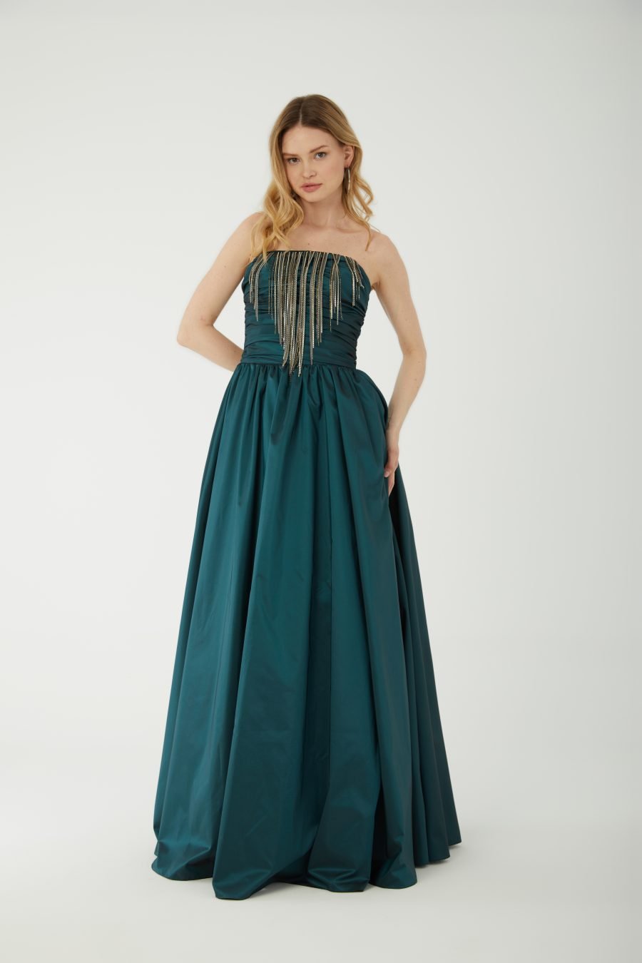 Off shoulder A-Line  evening dress - Image 13