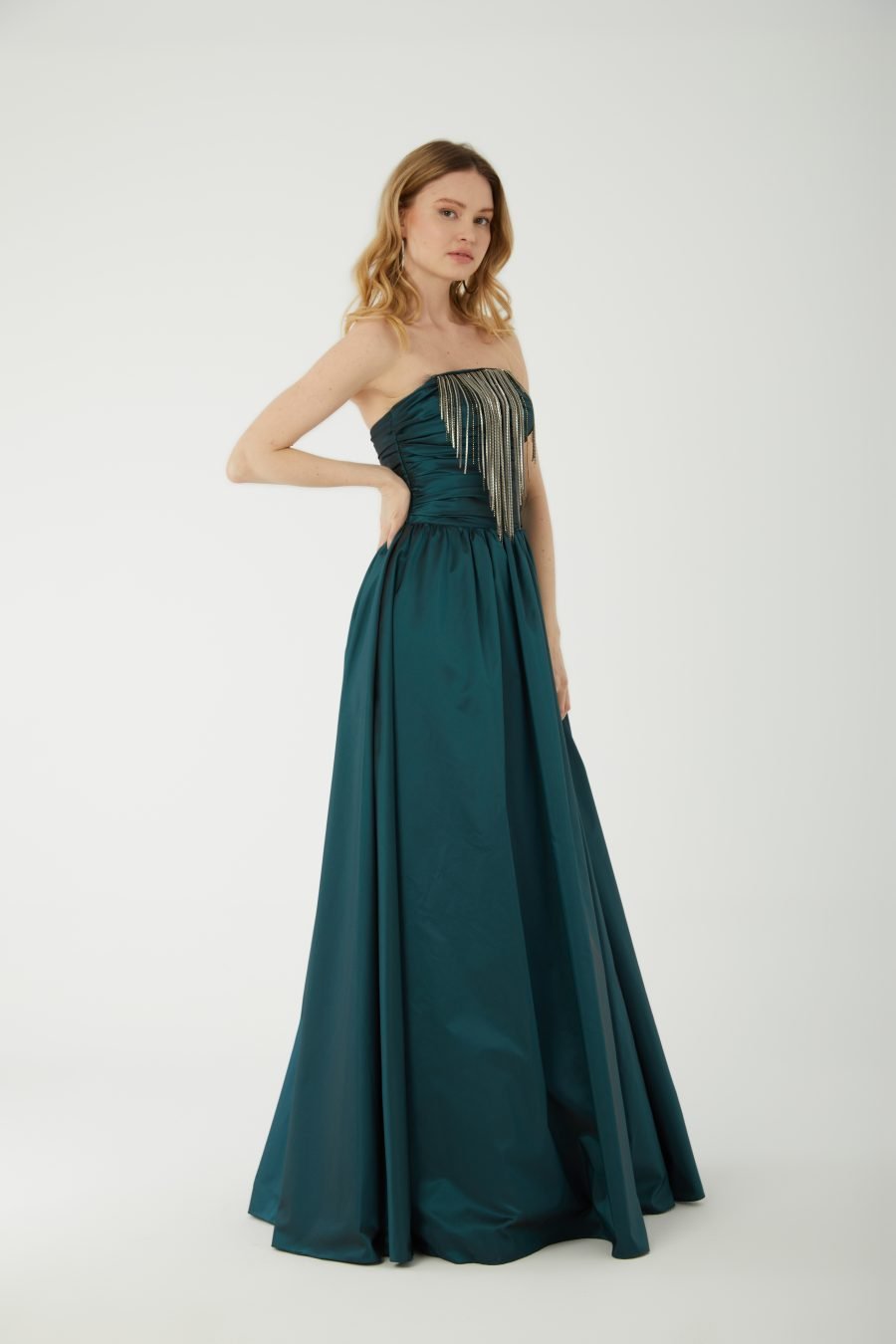 Off shoulder A-Line  evening dress - Image 14