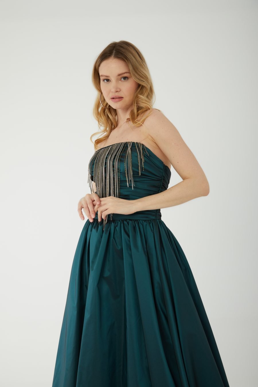 Off shoulder A-Line  evening dress - Image 15