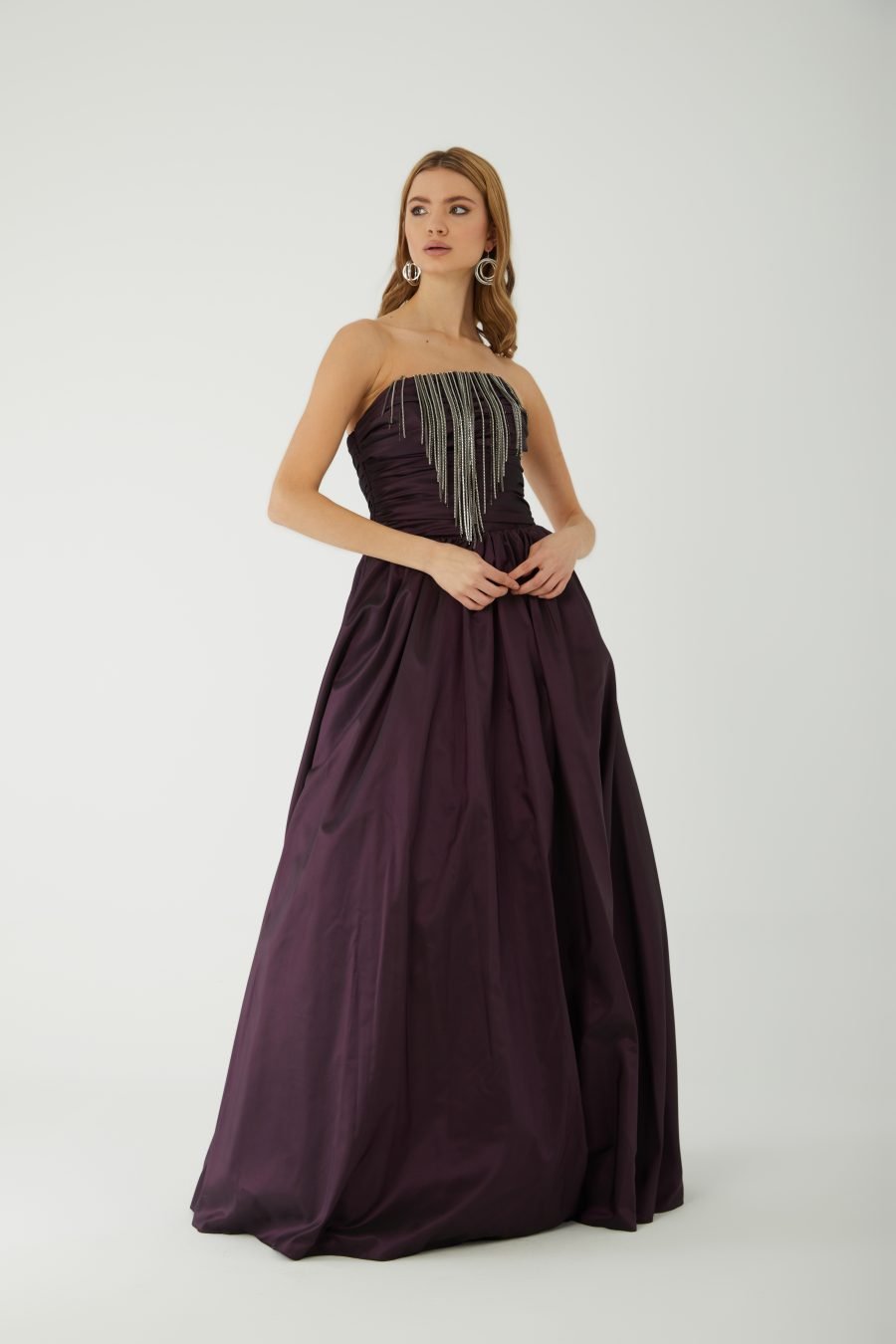 Off shoulder A-Line  evening dress - Image 10