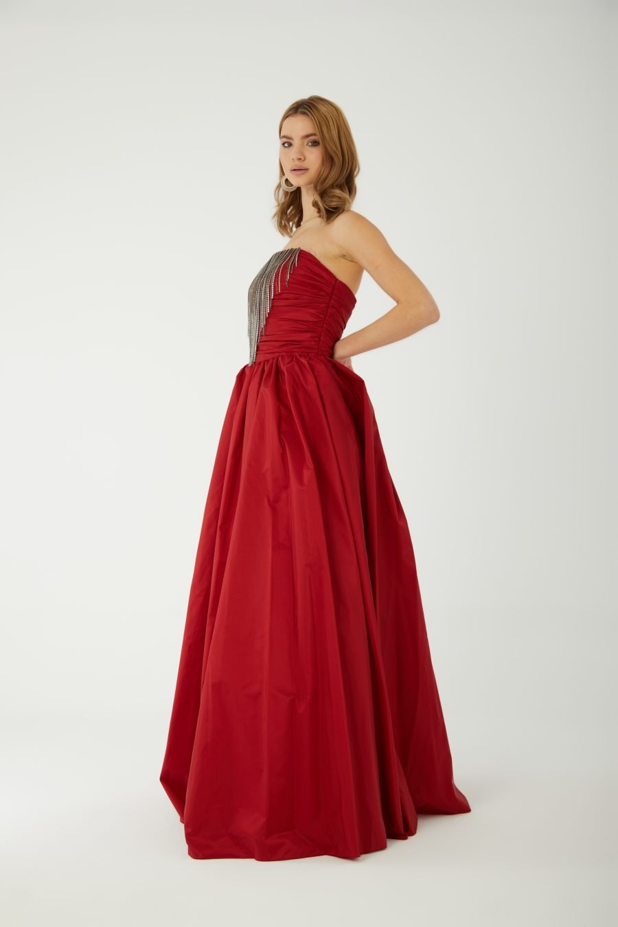 Off shoulder A-Line  evening dress - Image 5