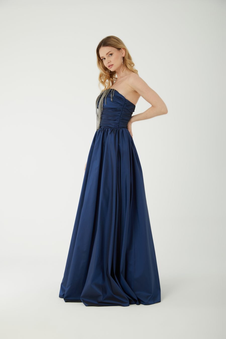 Off shoulder A-Line  evening dress - Image 3
