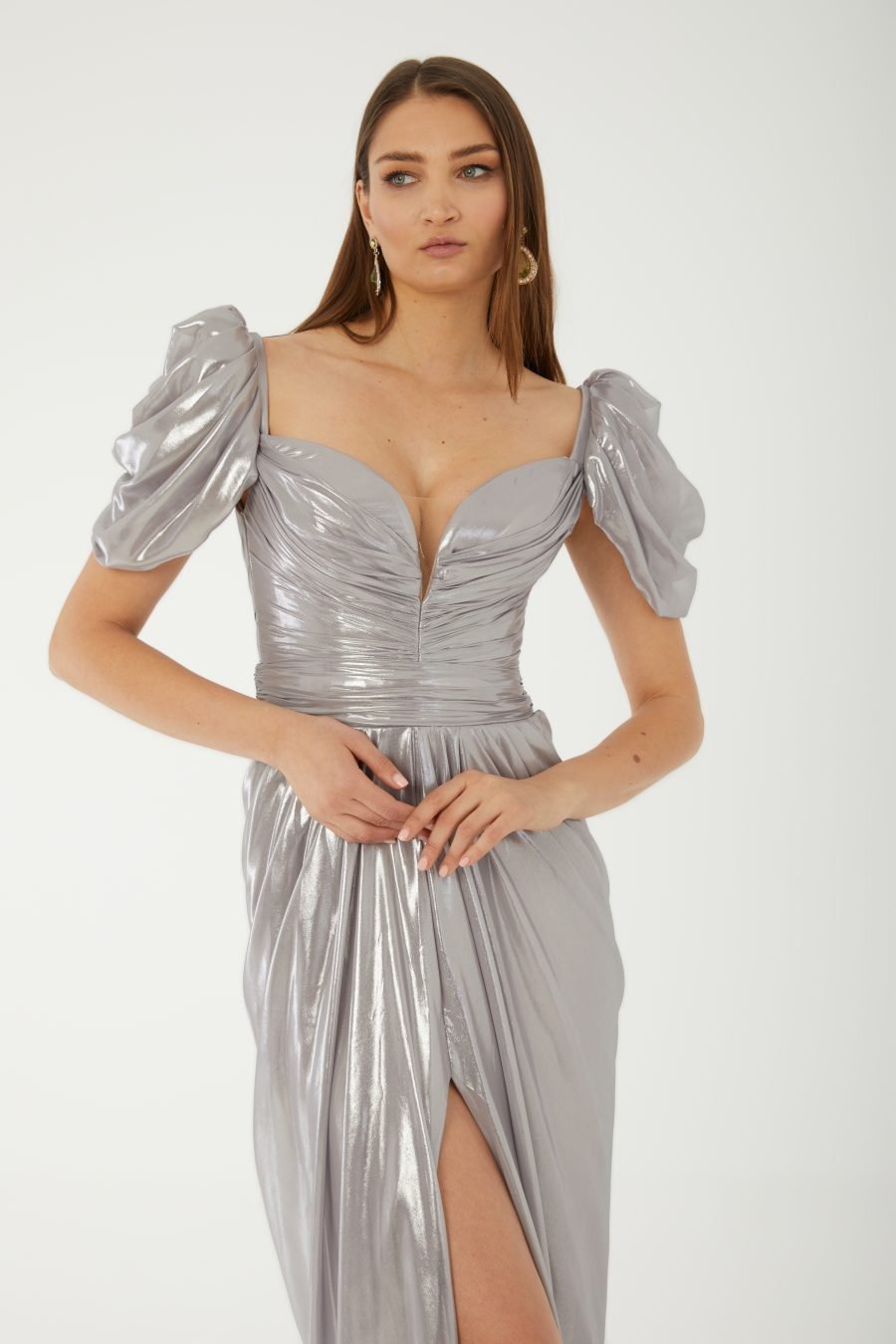Semi sweetheart A line High Knee Evening Dress - Image 3