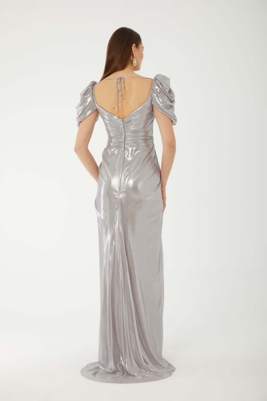 Semi sweetheart A line High Knee Evening Dress - Image 4