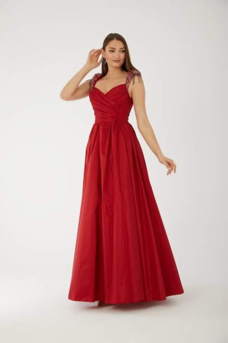 Halter Strap A Line  Evening Dress