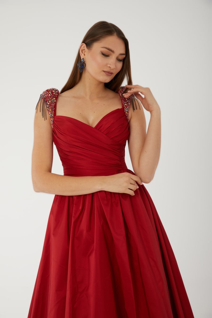 Halter Strap A Line  Evening Dress - Image 3