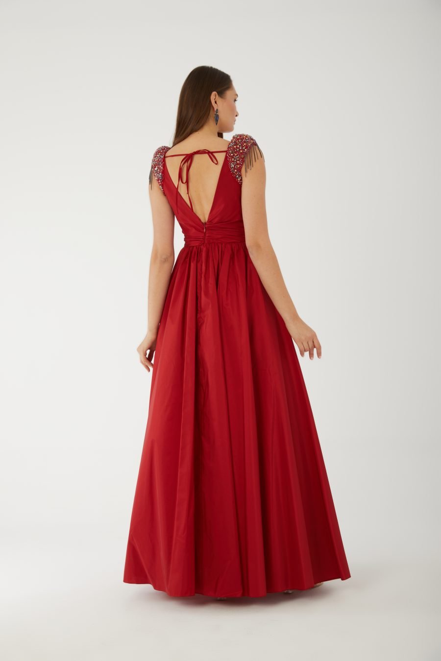 Halter Strap A Line  Evening Dress - Image 4